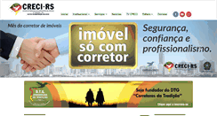 Desktop Screenshot of creci-rs.gov.br