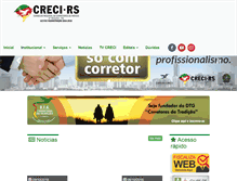 Tablet Screenshot of creci-rs.gov.br